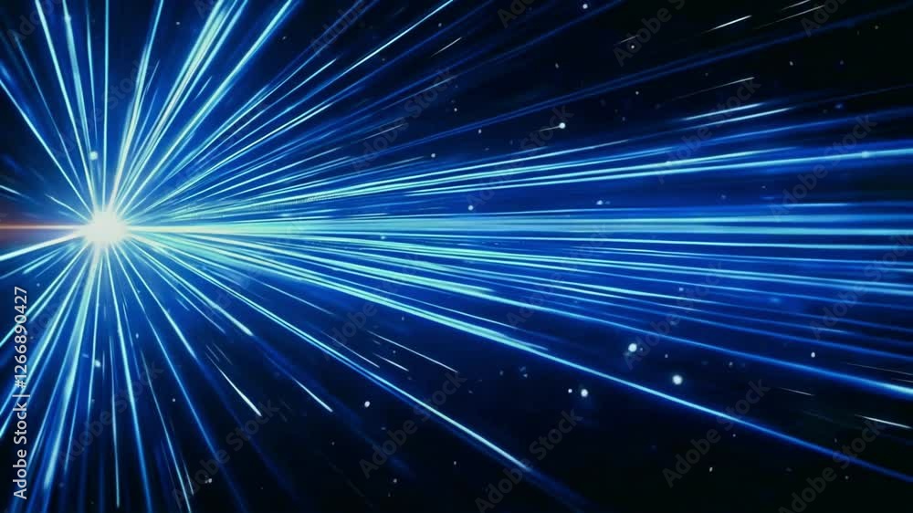 Poster abstract light streaks, hyper speed motion background visual effect