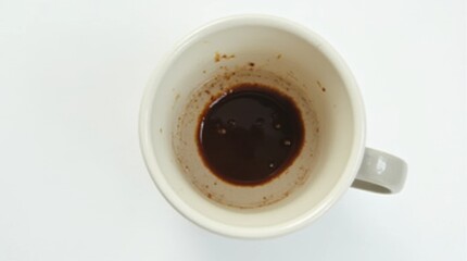 Fototapeta premium Solitary Coffee-Stained Mug