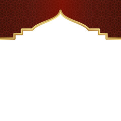 Modern Golden Islamic Border Decoration