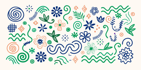 Fototapeta premium Floral Fantasia: A Kaleidoscope of Abstract Elegance