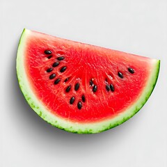 slice of watermelon isolated on white