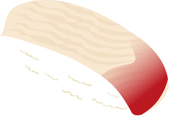 Sushi hokkigai surf clam