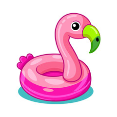 This playful pink flamingo inflatable ring adds a touch of whimsy to summer pool parties or beach outings, making it ideal for children and adults alike. Enjoy relaxing or splashing around