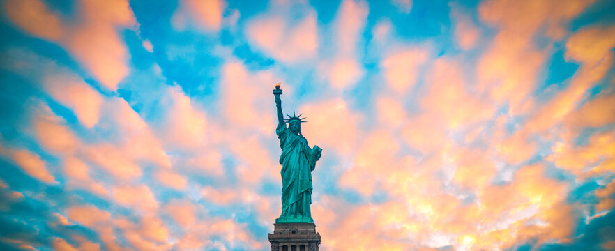 Statue of Liberty.  Manhattan