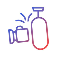 Punching Bag Icon with Impactful Strike Design