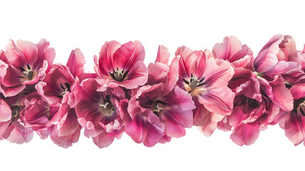 Fototapeta premium set png Floral Elegance in Full Bloom