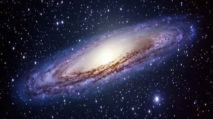 Spiral galaxy cosmic swirl, stellar background, space exploration