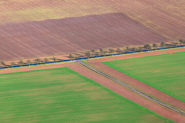 rural area in the Kyffhaeuser region in Thuringia