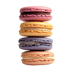 A stack of colorful macarons, Generative Ai