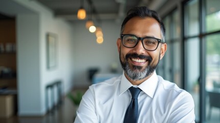 Fototapeta premium Portrait of a Senior Indian Software Engineer