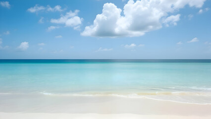 Obraz premium Tropical Waters – A smooth transition from deep teal to crystal-clear aqua, representing tropical beaches.