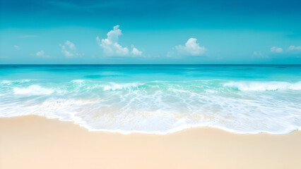 Tropical Waters – A smooth transition from deep teal to crystal-clear aqua, representing tropical beaches.
