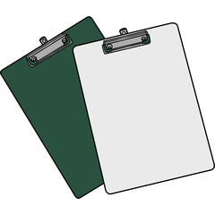 Modern Clipboard Illustration. Minimalist Design for Office, Business, and Education Themes