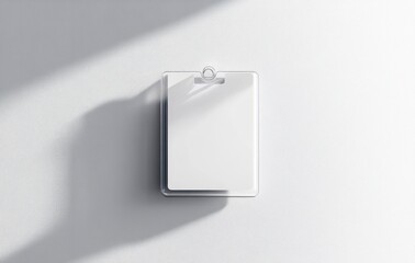 Transparent Plastic Magnetic Card Holder Mockup for Collectible Trading Cards Games Sports