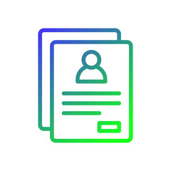 Gradient CV Icon for job application profile
