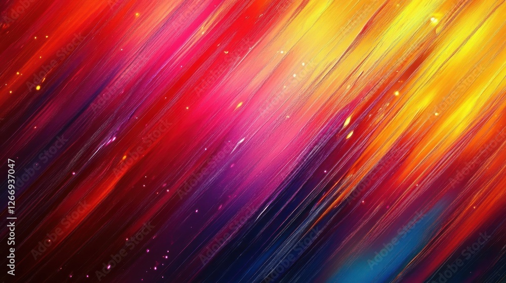Aufkleber vibrant dynamic abstract background with colorful streaks and soft glow light