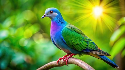 Obraz premium Exquisite Blue Crowned Dove images: breathtaking wildlife, nature photography at its finest.