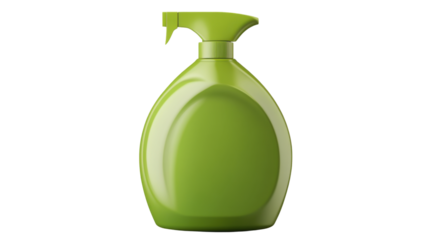 plastic detergent bottle with flip top cap isolated on white background