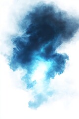 Naklejka premium Abstract Blue Smoke Cloud Swirl Design