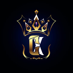 CX Crown King Royal Logo Design