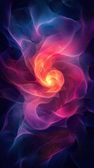 Swirling nebula, cosmic energy, vibrant colors, space background, abstract art