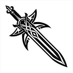 black and white tattoo