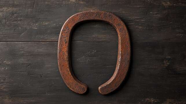 Vintage horseshoe design, textured and rustic, perfect for classic Irish aesthetics