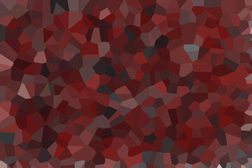 Abstract Red Mosaic: A captivating abstract image composed of a multitude of red, burgundy, and dark gray polygon shapes, creating a textured and visually rich mosaic.