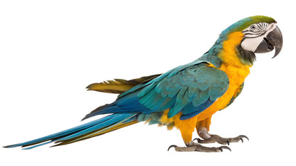 Obraz premium parrot side view isolated on white background png