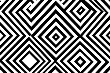 Geometric pattern of diamonds and lines forming an abstract, textile