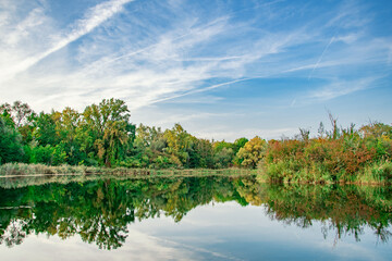 Autumn Lake Reflection in Bavaria
