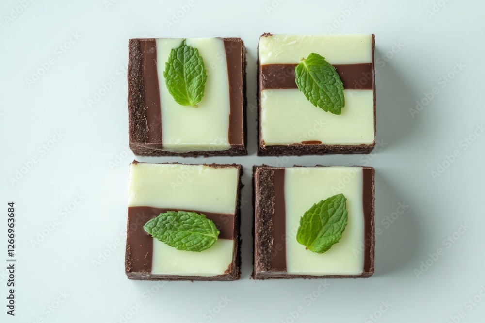 Poster the creative chocolate mint fudge slice features a top layer with alternating stripes of creamy whit