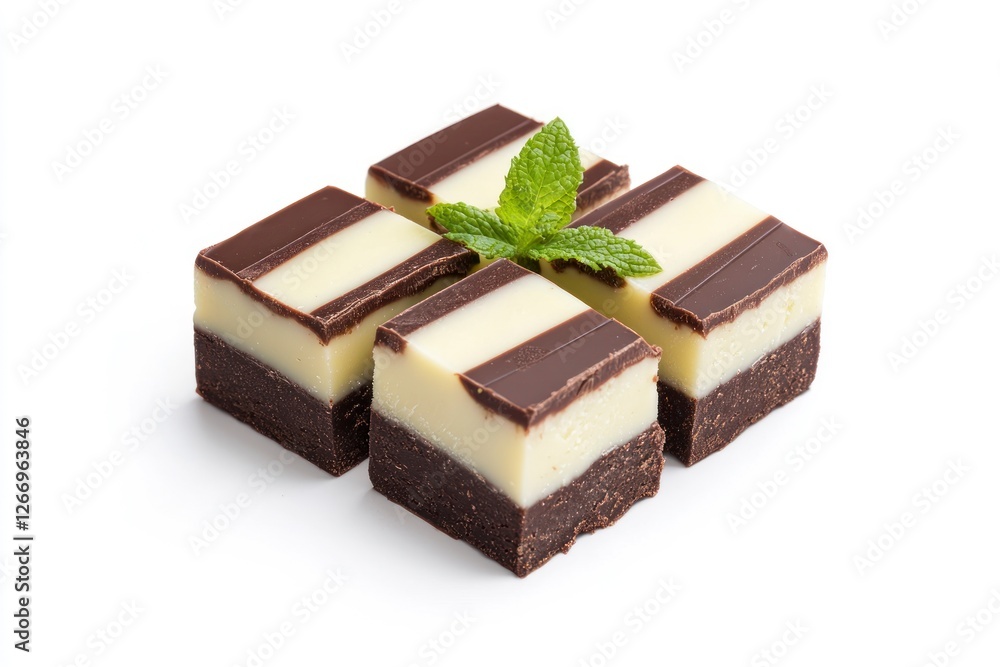 Poster the creative chocolate mint fudge slice features a top layer with alternating stripes of creamy whit