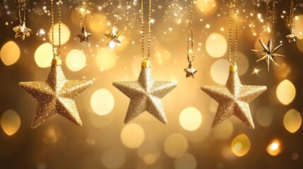 Festive gold backdrop with sparkling accents, perfect for celebrations and joyful occasions, enhancing the atmosphere with elegance and warmth.