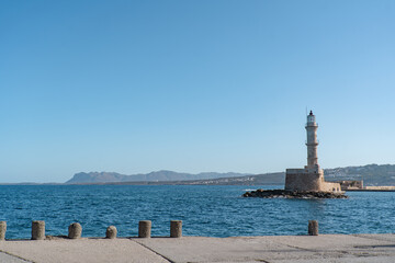 Fototapeta premium Different views from the city Chania in Crete.