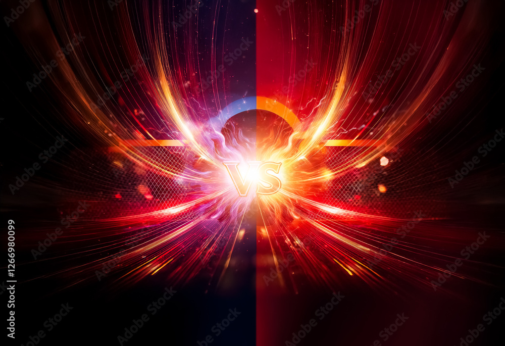 Aufkleber an abstract image featuring bright, vibrant light emanating from the center with radiating lines aga