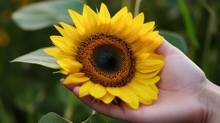 A Gentle Touch of Sunflower Beauty