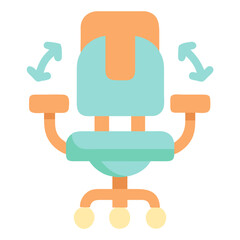 revolving chair illustration