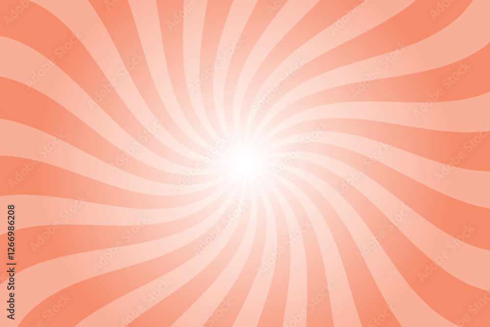 Poster abstract orange background with rays retro starburst rays. dark pastel orange sunburst background ve