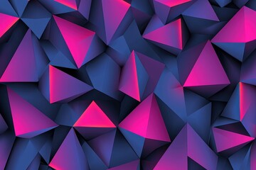 Obraz premium Dynamic Abstract Background of Geometric Shapes with Vibrant Colors for Creative Design Modern Environment 3D Perspective