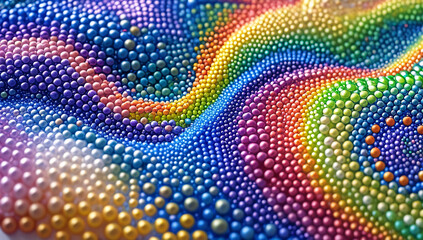 Abstract Colorful Rainbow Dot Background