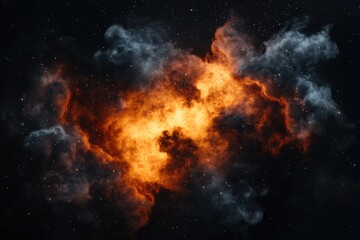 Dynamic Abstract Background of Cosmic Explosion Deep Space High-Resolution Image Celestial Environment Dramatic Viewpoint