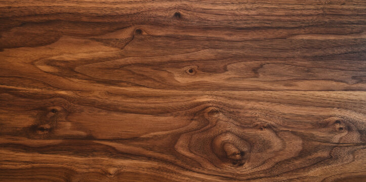 Black walnut wood texture from two boards oil finished