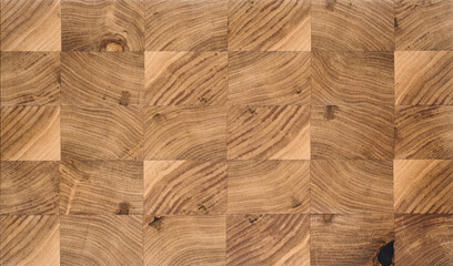 Texture of walnut end grain cutting board