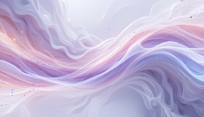 Abstract pastel waves in a soft flowing design
