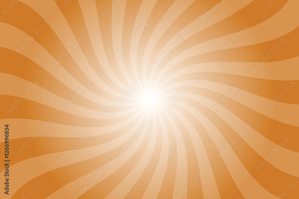 Aufkleber abstract orange background with rays retro starburst rays. deep ocher orange sunburst background vec