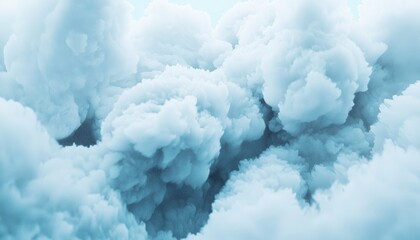 Blue-white fluffy smoke cloud, background wallpaper, ad illustration