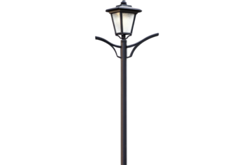 old street lamp isolated on Transparent PNG