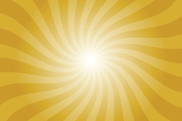 Fototapeta premium Abstract orange background with rays retro starburst rays. Ochre orange sunburst background vector illustration pattern beam rays. Spiral radial striped backdrop. Vector illustration.