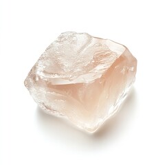 Natural Rose Quartz Crystal Raw Rough Stone Specimen Piece Elegant Pink Mineral Texture Background High Resolution Image Rock Color Decor Shiny Nature